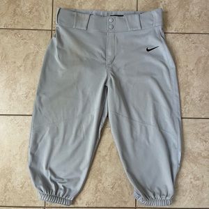 Men’s Gray Nike High Boy Baseball Pants